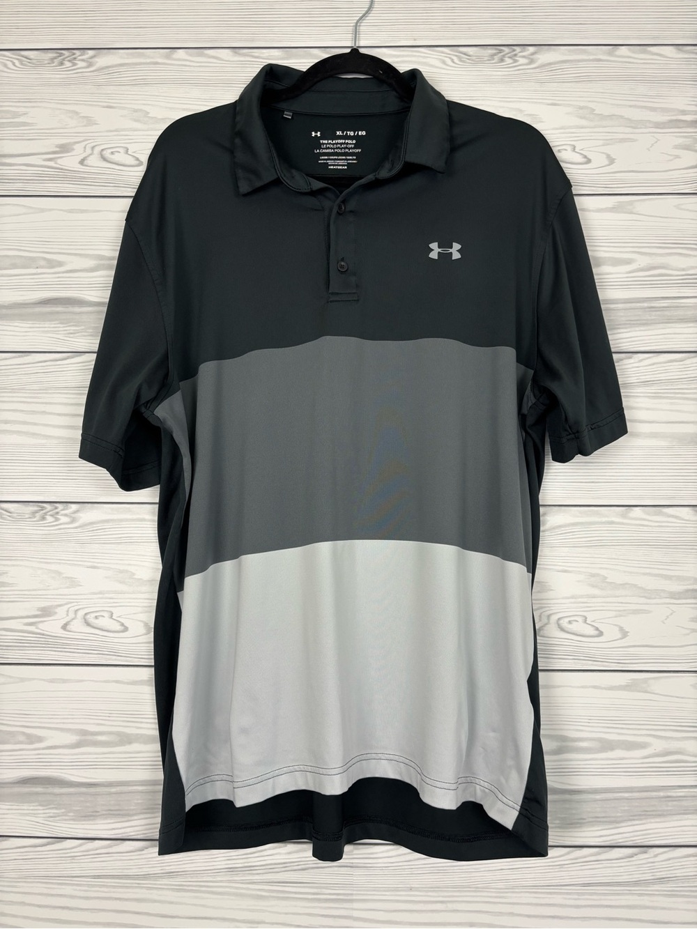 LOT (2) UNDER ARMOUR LOOSE HEAT HEAR THE PLAYOFF POLO SIZE XL LOT OF 2 - Picture 2 of 11
